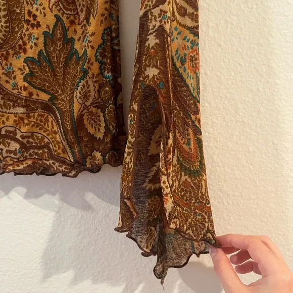 whimsigoth paisley top - Picture 4 of 5